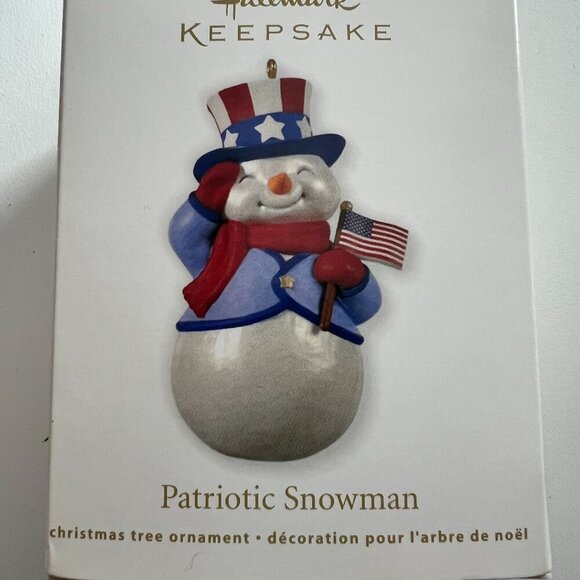 Hallmark Patriotic Snowman - Picture 1 of 2